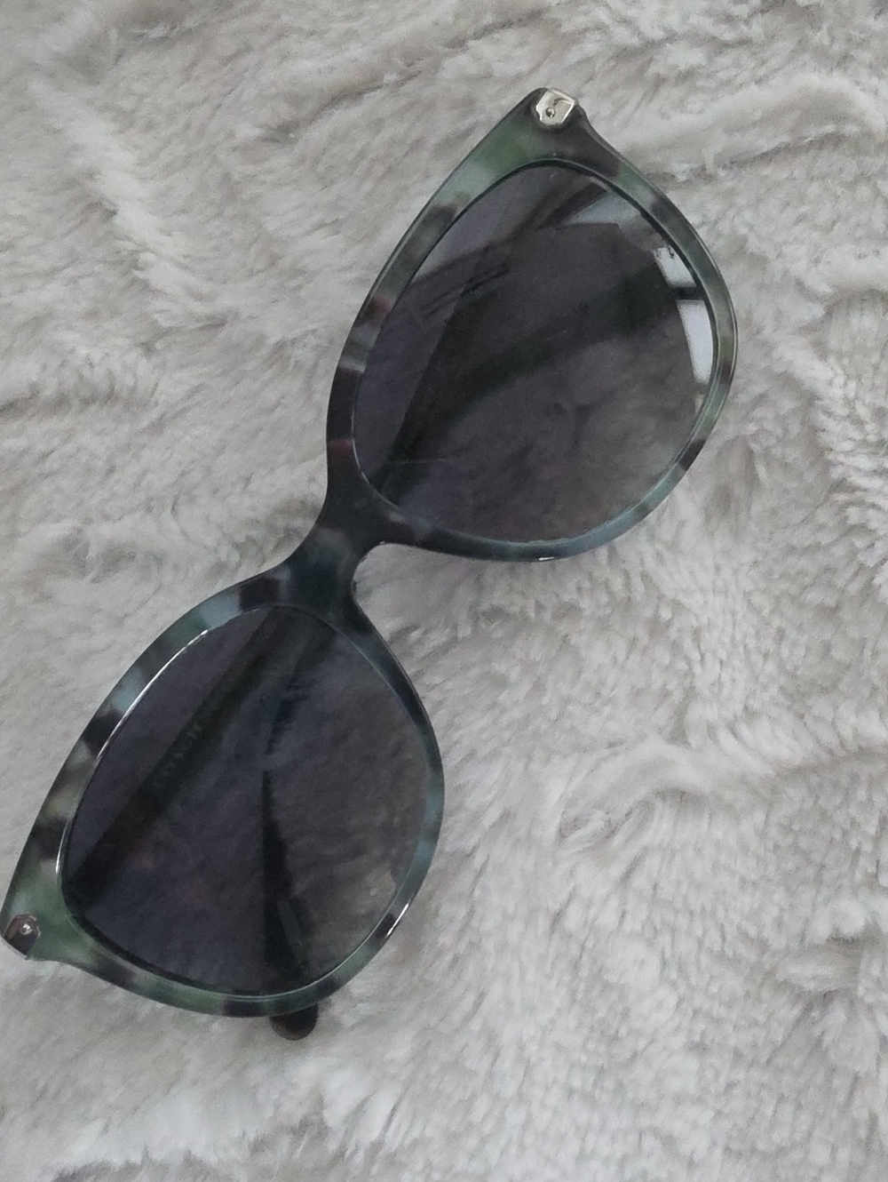 Coach Women's Green Tortoiseshell Sunglasses